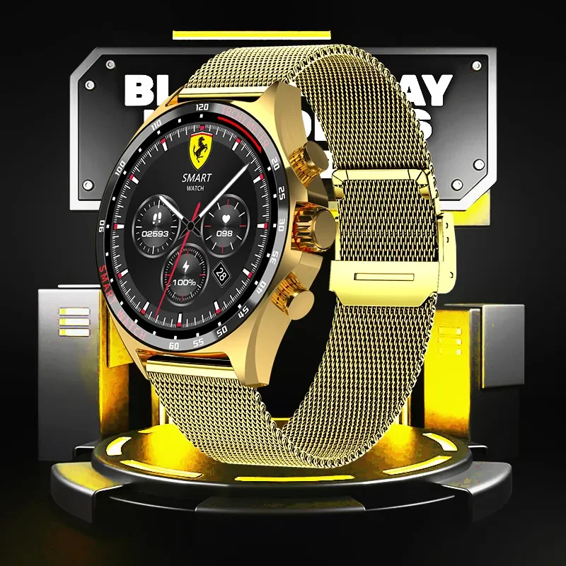 

NFC Smart Watch for Porsche Men Digital Watches Bluetooth Call Smartwatch for Android HUAWEI Xiaomi Samsung Phone and IOS IPhone