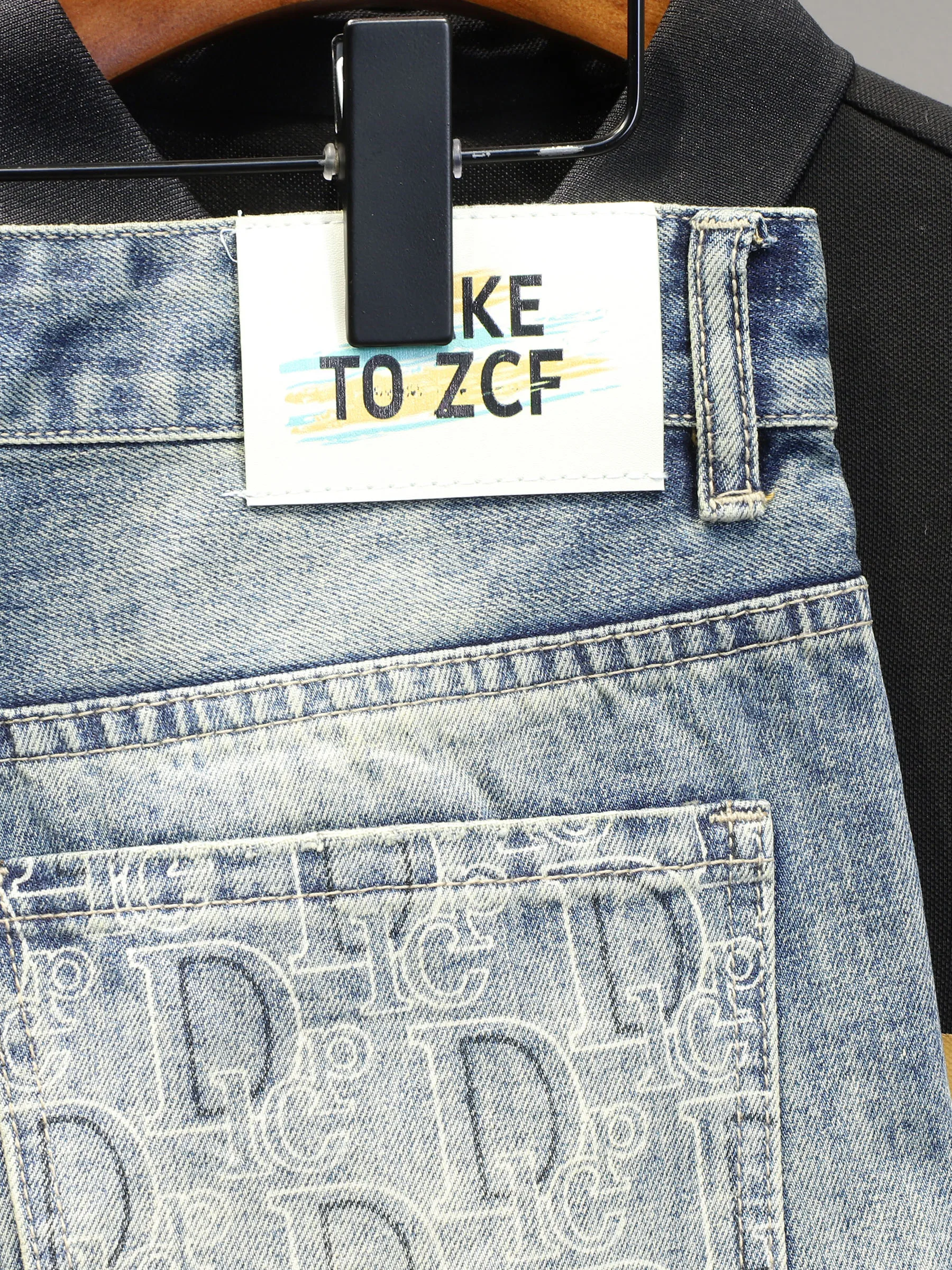 Джинсовые шорты высокого качества с принтом мужские летние облегающие