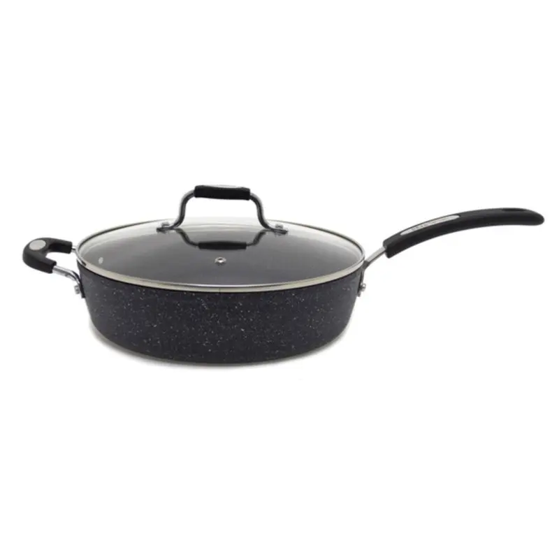 

Fast Shipping by 030907-004-0000 12 in Deep Fry Pan with Lid and Bakelite Handle, Metal