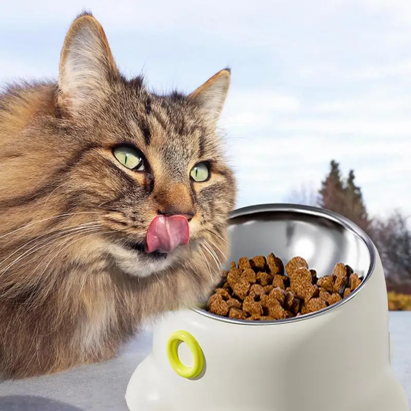 Наклонная миска для корма домашних животных наклонная кошек кормления в