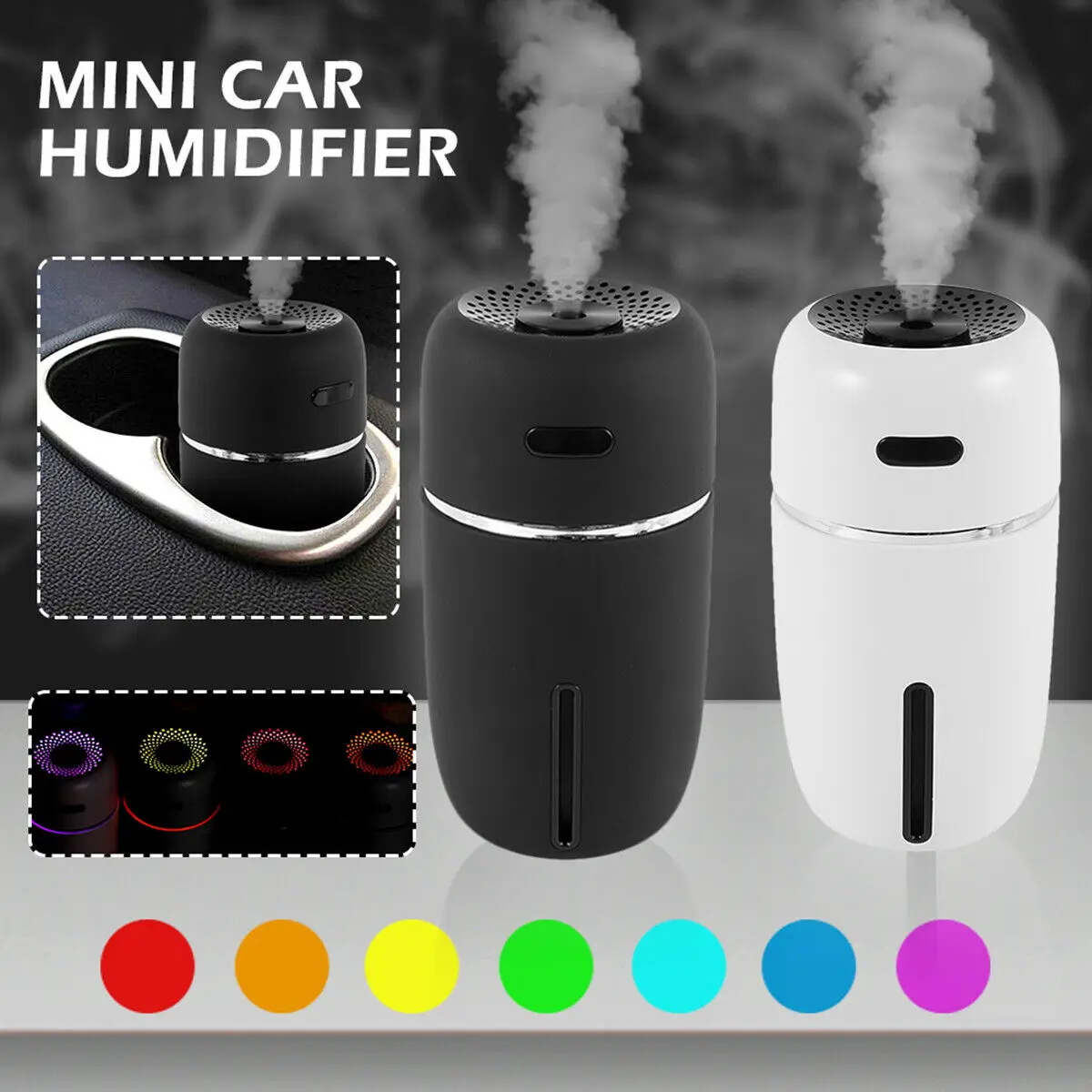 

USB Cool Mist Humidifier Humidifier for Bedroom Home Office Car 3000ML 50ml/h with Timed auto shutdown