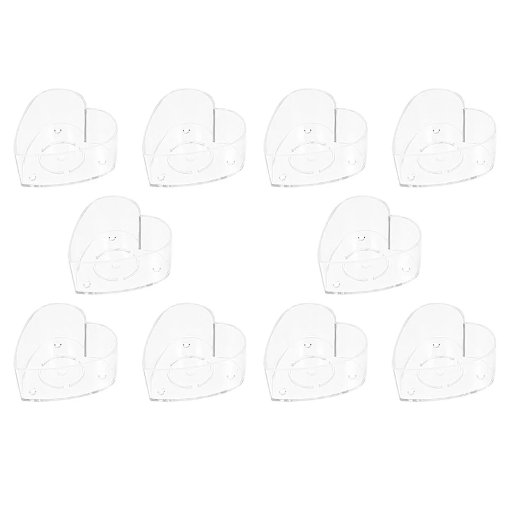 

40Pcs Jars Creative Practical Heart-shape Containers Wax Cases