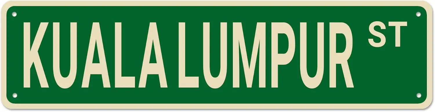Уличные знаки в Куала-Лумпуре декоративный знак настенный Декор для