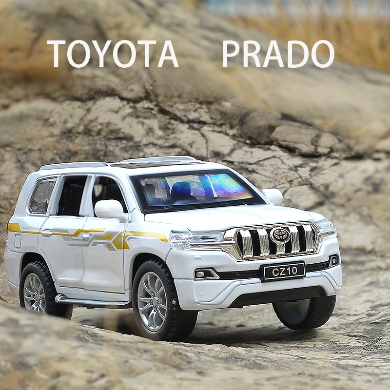 

High simitation 1:32 TOYOTA LAND CRUISER PRADO Alloy Metal Car Model Toys With Pull Back For Kids Birthday Gifts Free Shipping