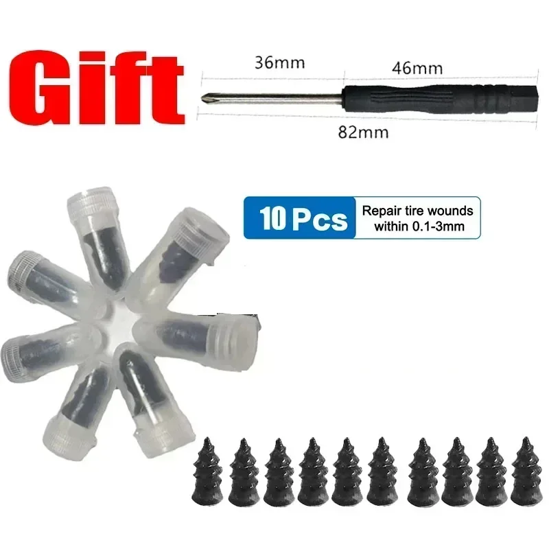 

10-500 Шт. Резиновых Саморезов Для Ремонта Шин, Силиконовые Автомобильные Болты, Резиновые Винты Для Обслуживания Шин