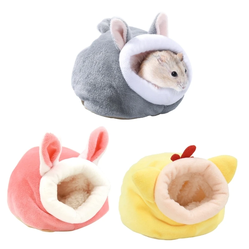 

Hamster Cage Rodents Hammock Rabbit Bed House Supplies Guinea Pigs Ferret Velvet Nest Sleeping Warm Bed Small Pet Items