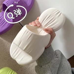 Soft Thick Bottom EVA Anti-skid Slipper Odor Proof Women Slippers 2022 Summer Fashion Solid White Black Slides Flip Flops