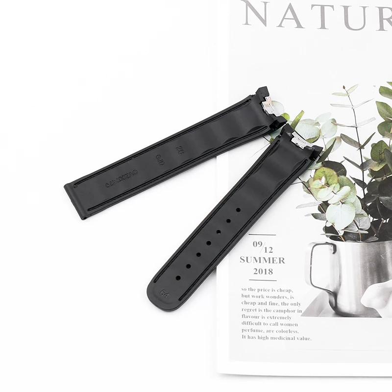 Silicone strap for Omega Seahorse AT150 rubber strap  Hornet golf men's and women's strap watch accessories