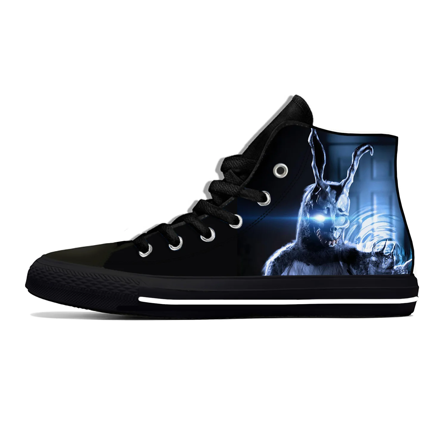 

Donnie Darko Frank Bunny Horror Scary Halloween Casual Cloth Shoes High Top Lightweight Breathable 3D Print Men Women Sneakers