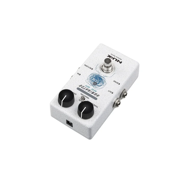 Фото Педаль NUX HUMINATOR 18V Analog Noise Gate - профессиональный шумоподавитель для гитары/баса с LED-контролем порога и разглошиения №3