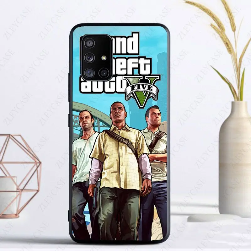 Grand Theft Auto V gta 5 rockstar чехол для samsung Galaxy A12 A22 A32 A53 A72 A52S A21S A50 A51 A20E A11 A40 A71 A20S A70 чехлы |