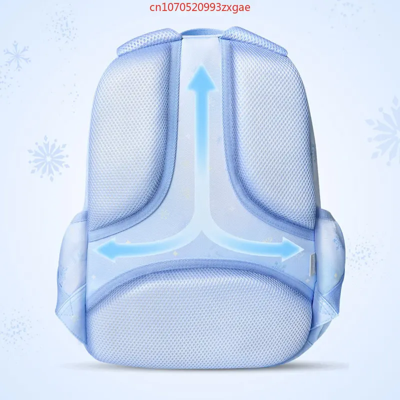 2023 New Genuine Disney Frozen Girls' School Bag, Lumbar correction Honeycomb Breathable Disney Kids School Backpack