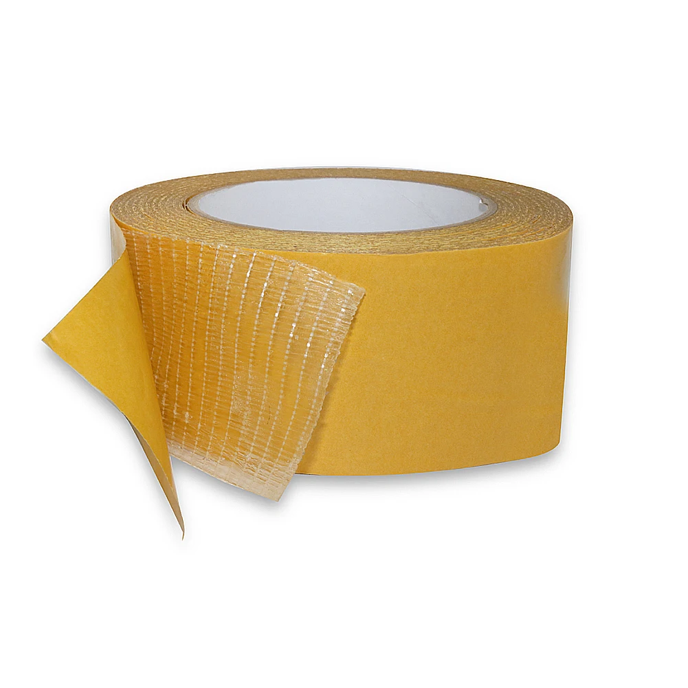 

Length 20m Width 5cm 4cm Grid Double-sided Non-marking Tape Carpet Double Sided Tape Strong High Viscosity Fiberglass Tape