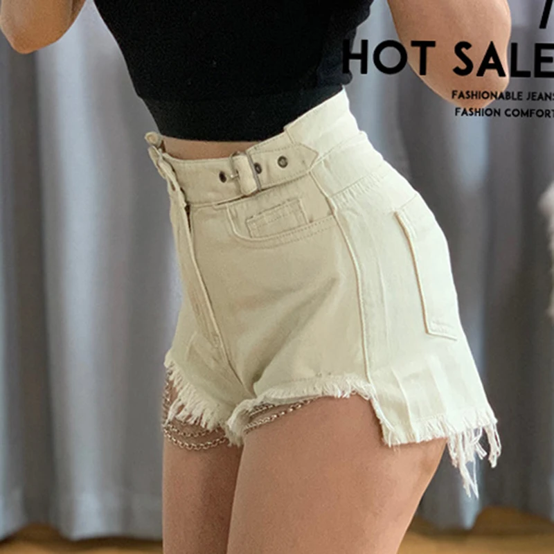 Ladies shorts high waist big opening big size sexy short jeans new arrival in 2023 casual summer denim