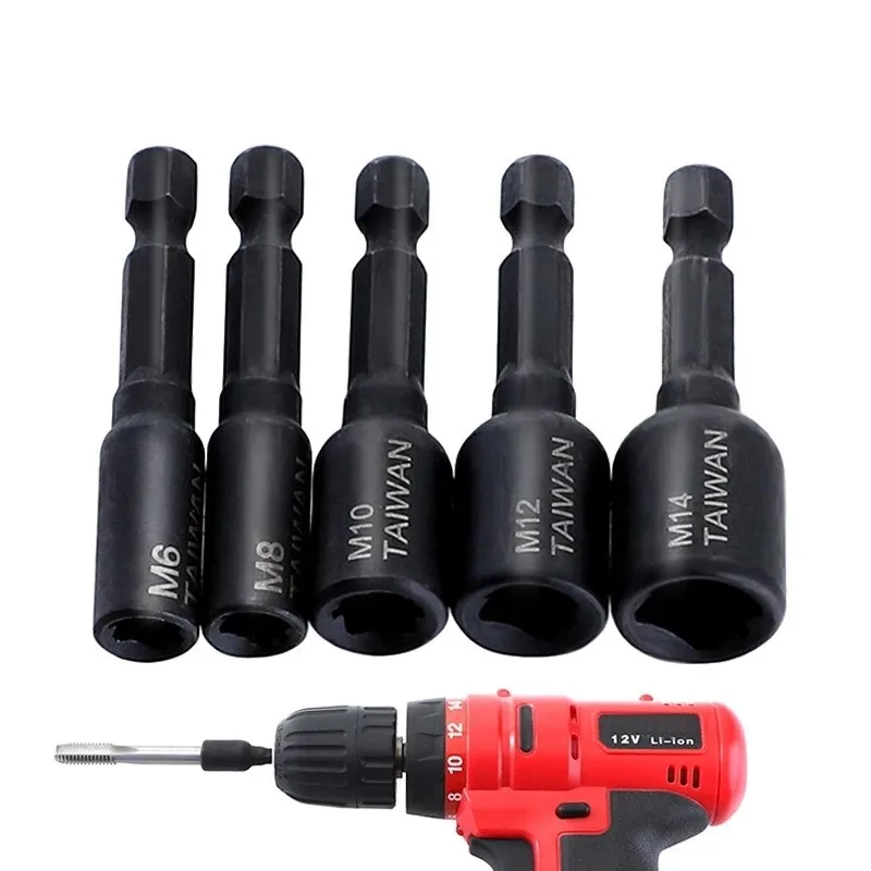 

M6-M14 Firmer Screw Tap Socket Adapter Holder Extension Bar 1/4 Inch Hex Shank Workshop Equipment Hand Tools Parts