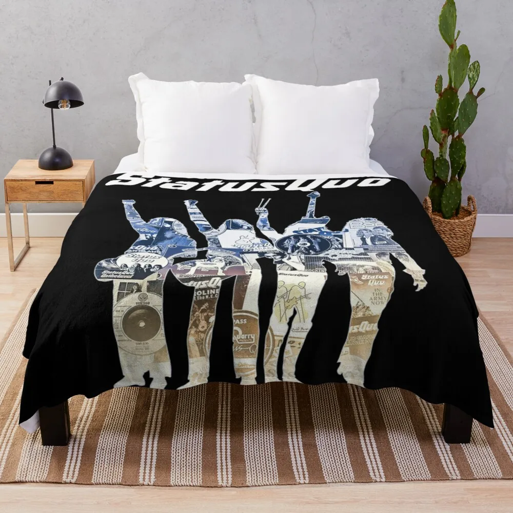 

Official Quo Sta Throw Blanket Decorative Blanket Synthetic Skin Blanket Designer Blanket