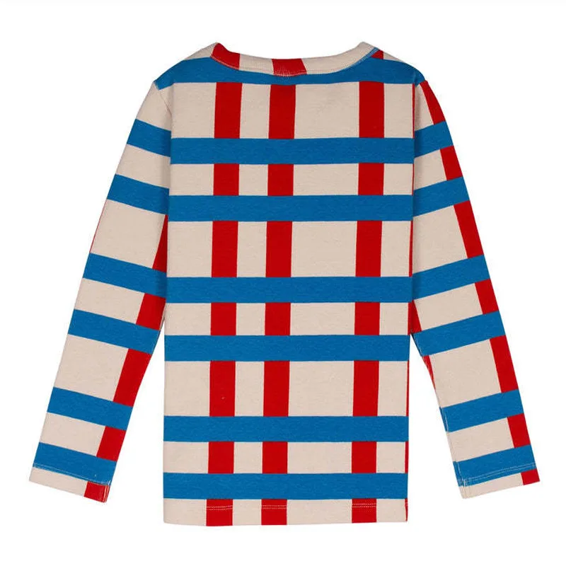 Новая зимняя водолазка WYN для мальчиков и девочек милая полосатая с принтом