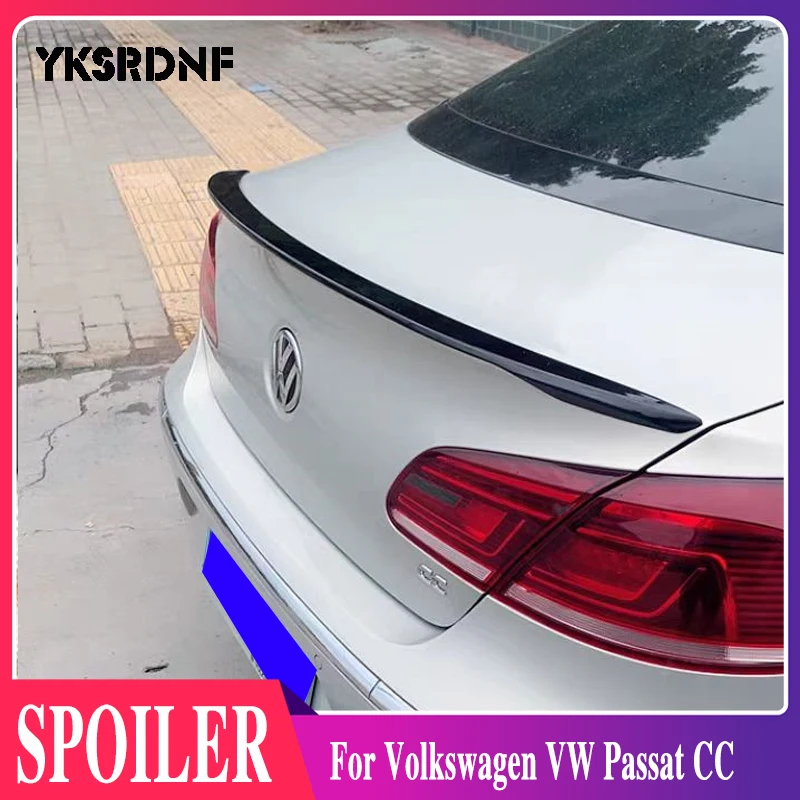 

For Volkswagen VW Passat CC 2009-2016 Auto ABS Plastic Unpainted Color Rear Trunk Wing Lip Spoiler Car Accessories