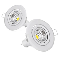 gu10 10pcslot round white adjustable downlight replacement kit mr16 gu5 3 lampholder downlight fitting frame