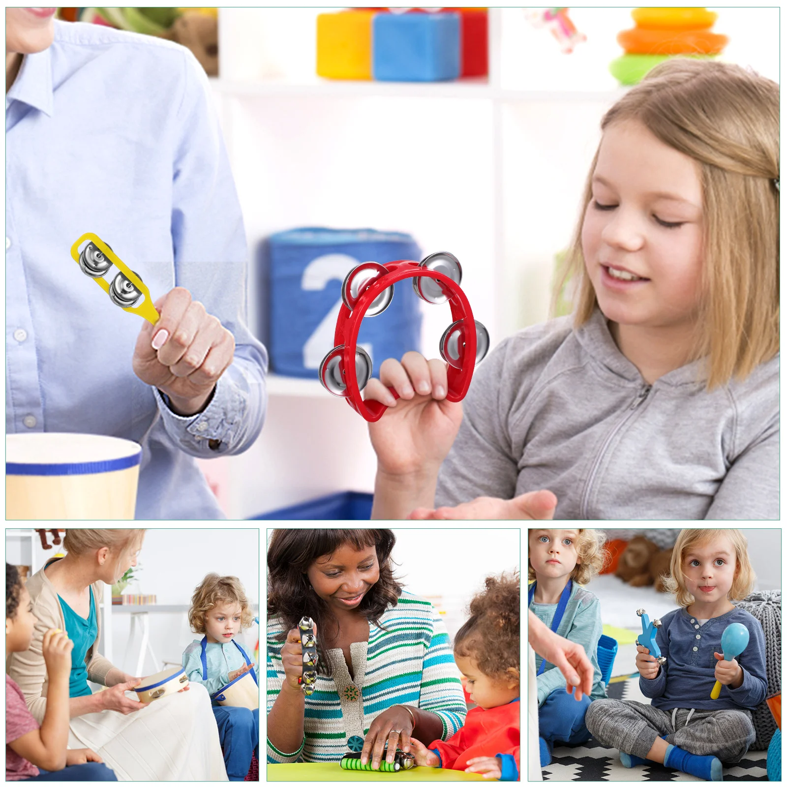 16 шт. детские игрушки орф музыкальный инструмент колокольчики кусочки