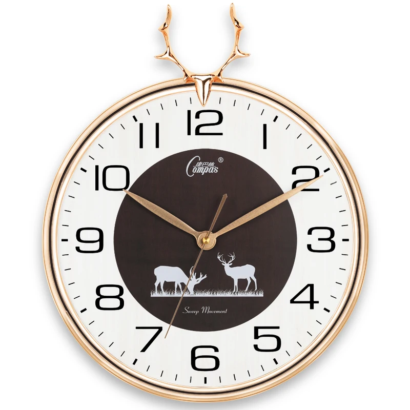 

Luxury Creative Wall Clock Nordic Numbers Large Modern Silent Living Room Quartz Wall Clock Reloj De Pared Home Decor