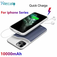 xilecaly power bank case charger for iphone 11 pro max 11 10000mah ultra thin battery charger cover for iphone 12 pro max 12mini