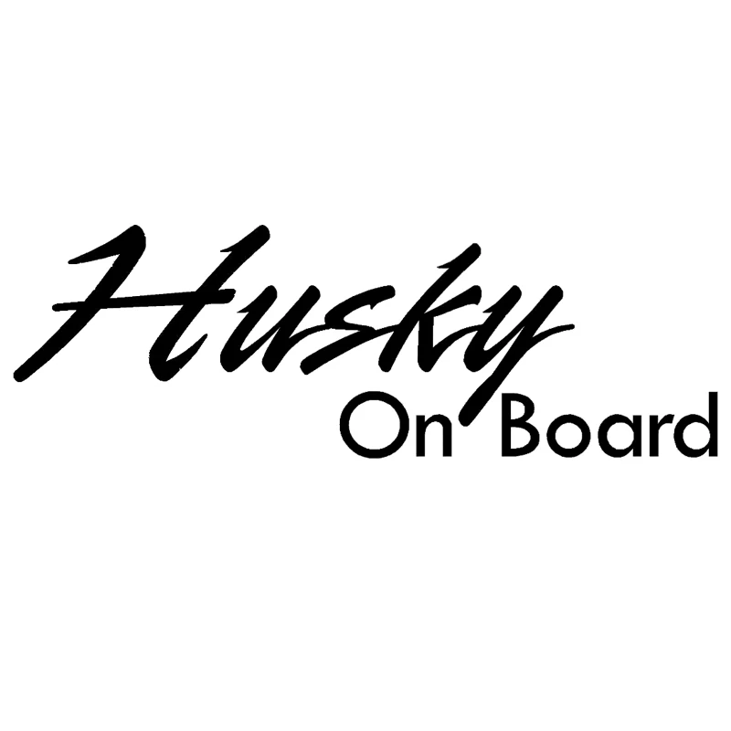 

2x " Husky on Board " Dog In Car Warning , Window / Bumper STICKERS Car Sticker Motorcycle Helmet Decals KK Vinyl Auto Parts