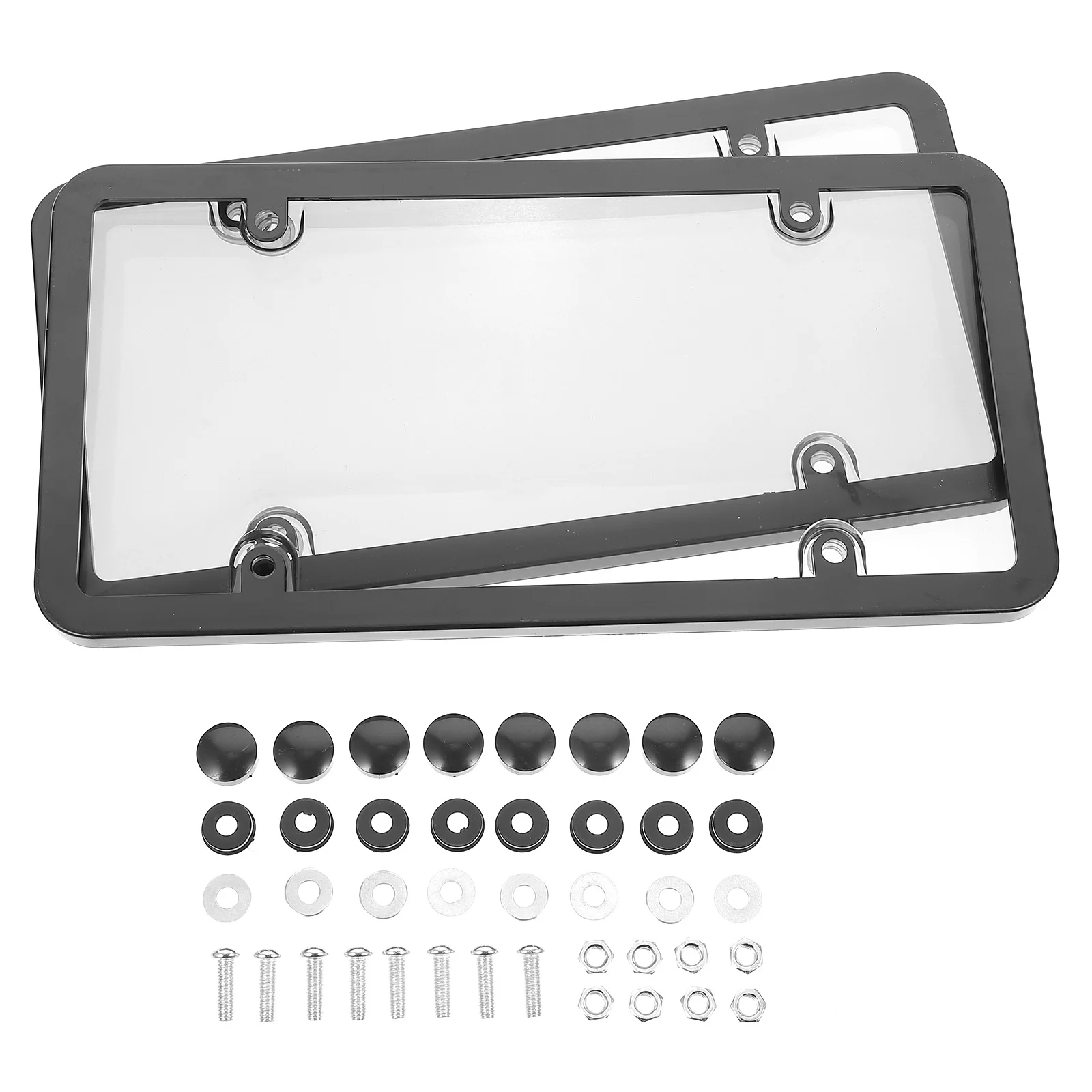 

2pcs Car License Plate Frame High Grade Prime Premium Sturdy License Plate Frame License Plate Cover for Car