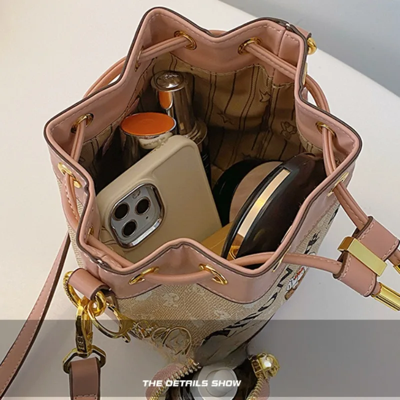 Beibaobao модная маленькая сумка-мешок с рисунком медведя Женская Роскошная сумка