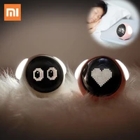2021 xiaomi cute expression alarm clock multifunctional bedside voice control night light snooze chargeable child alarm clock