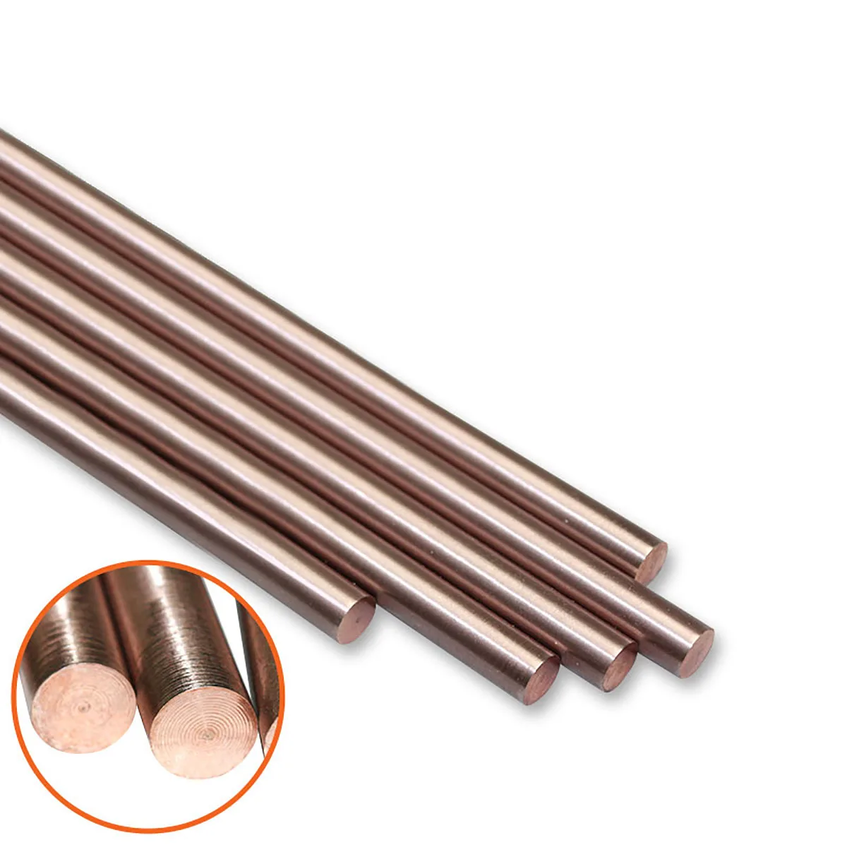 

W75Cu25 Welding Tungsten Copper Alloy Bar Round Rod Spot Welding Electrode Rod DIY Material Length 200mm Diameter 2 to 9mm