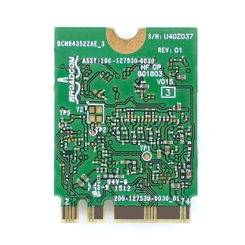 Адаптер Wi-Fi BCM94352Z DW1560 06XRYC M.2 беспроводная карта 1200 Мбит/с 802.11ac 2 4 ГГц/5G Bluetooth 0 NGFF для