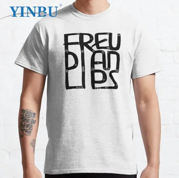 

Забавная Мужская футболка с принтом губ Freud, Freudian Slip, бренд YINBU, высокое качество, графическая футболка