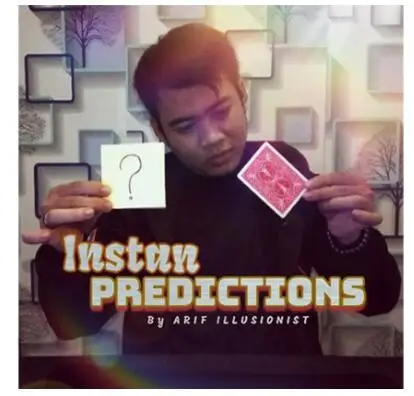 

Instan Predictions by Arif Illusionist(Gimmick Not Included) magic tricks