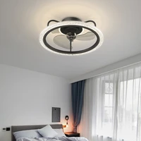 ceiling fan lamp with led light acrylic intelligent ceiling lamp modern led lamp bedroom study restaurant remote dimming lightin