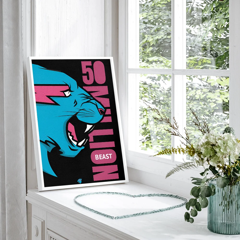 Игра Blogger M-MrBeast DIY липкий постер водостойкая бумажная наклейка кофейня бар