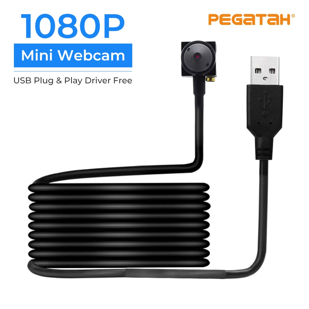 

Cámara USB Gran Angular De 1080P, Mini Videocámara CCTV Con Lente De 3,7mm, 720p Mini Cámara Web USB Para Sistemas De Vigilancia