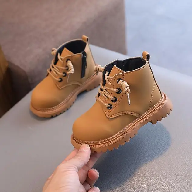 

Новинка Осень 2023, Детские Зимние ботильоны на низком каблуке, детская брендовая спортивная обувь для маленьких мальчиков и девочек, зимние ботинки