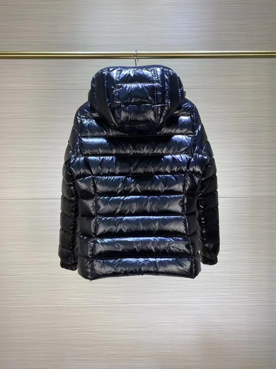 

Bright Down jacket women's black short slim thick winter hooded coat fashion Down jacket