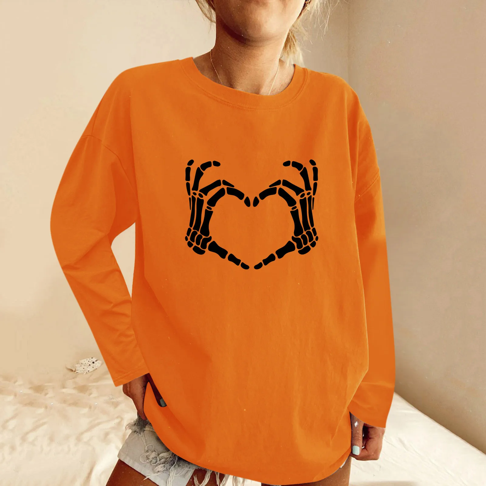 

Womens Shirts Vintage Print Blouses Oversized Loose Round Shirts for Women with Sayings Blouses for Women 3x