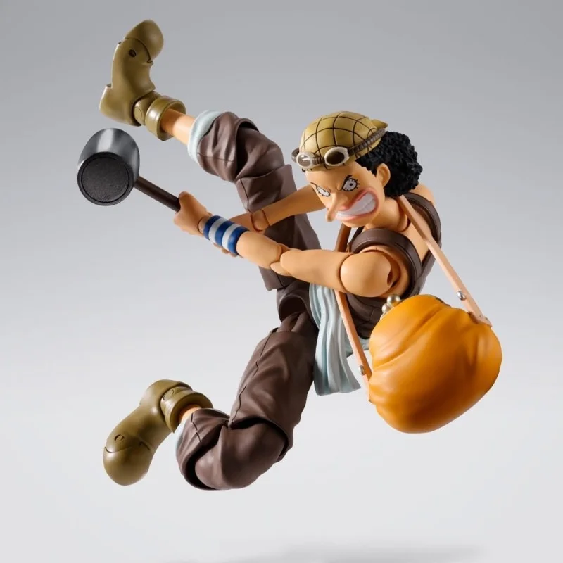 Фото 100% оригинальная фигурка Bandai, в наличии, SHF ONE PIECE Usopp USOPP Dawn's Adventure, подвижная фигурка, украшение для шасси, коллекционная. №5