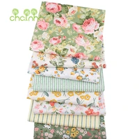 chainhogreen floral printed twill cotton fabric patchwork clothesdiy sewing quilting home textiles material for baby children