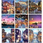 Алмазная 5D картина сделай сам JIEME, бриллиантовая картина, полная вышивка, пейзаж, мозаика, картина Стразы, домашний декор, подарок