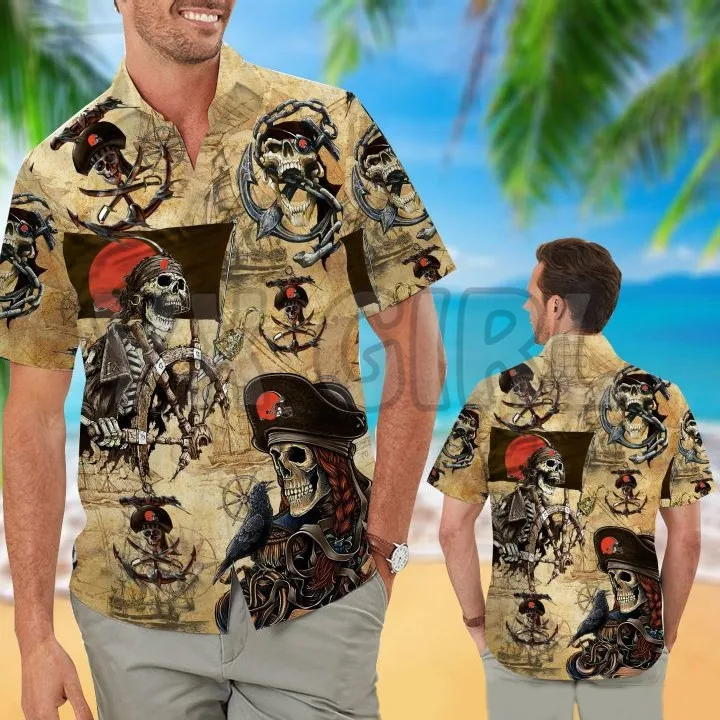 

Summer Shirts cleveland browns Aloha3D All Over Printed Hawaiian Shirt Men's For Women's Harajuku Casual Shirt Unisex
