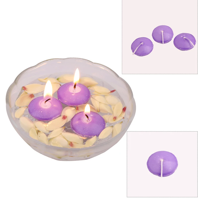 

Small Unscented Floating Candles For Wedding Party Event Home Decor Candles New Year Christmas Decoration Hot 10pcs