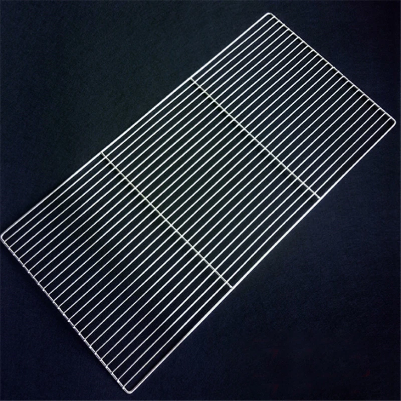 

304 Stainless Steel Barbecue Net Fruit And Vegetable Drain Rack Cinnamon Rolls Bacon Grilled Meat Picnic Net Ust Resistant Healt