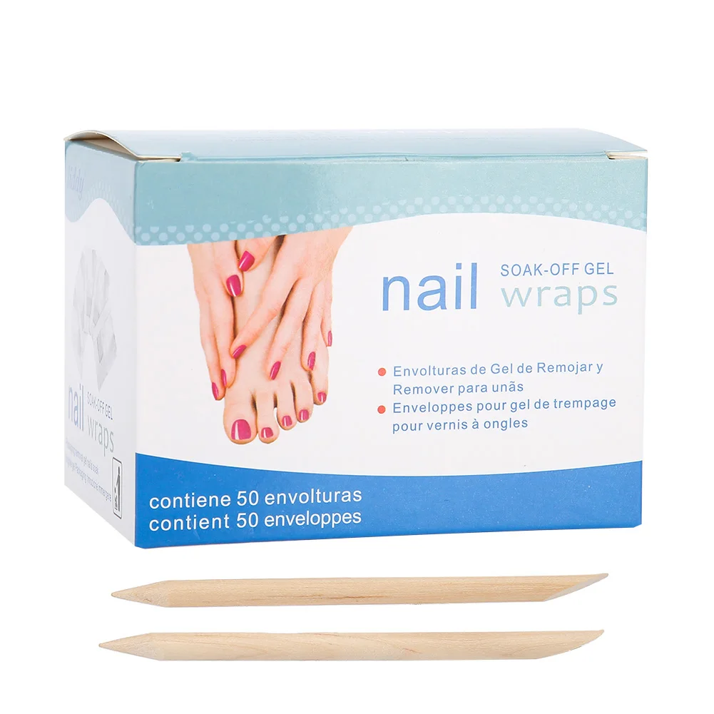 

50pcs Nail Polish Removal Tinfoil Wraps Cotton UV Gel Soak-off Cotton Pads