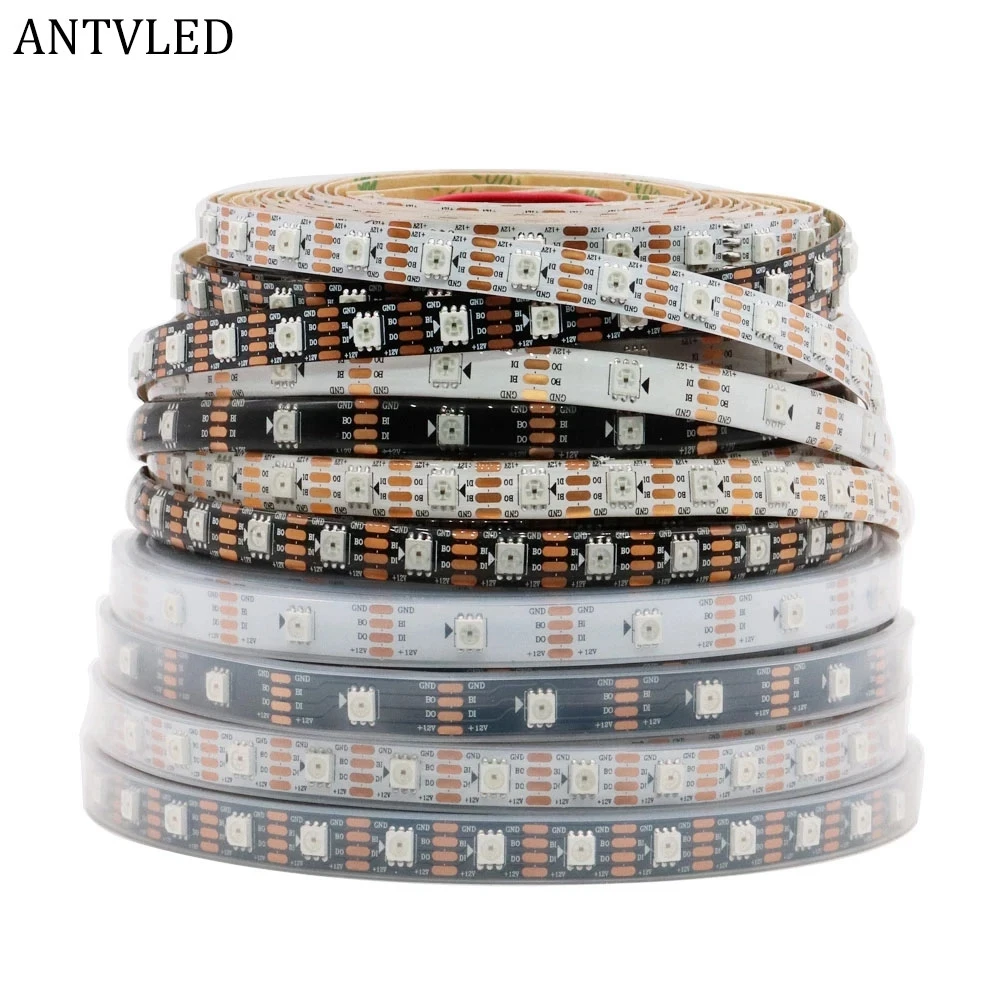 Пиксельная Светодиодная лента WS2815 (WS2812B WS2813 обновленная) RGB индивидуально