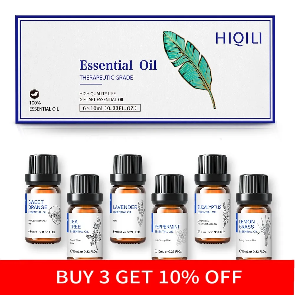 Eucalyptus Mint Laverder Lemongrass Tea Tree Sweet Orange Oi