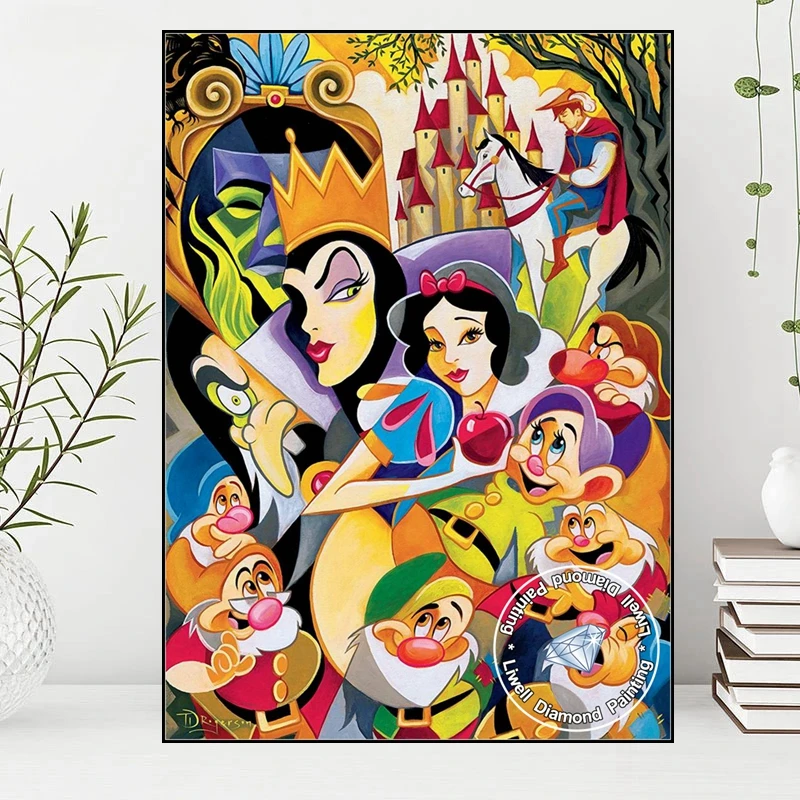Набор для алмазной живописи Белоснежка и семь гномов |